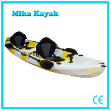 3 Persona Ocean Whitewater Kayak Barcos de pesca Canoa de plástico